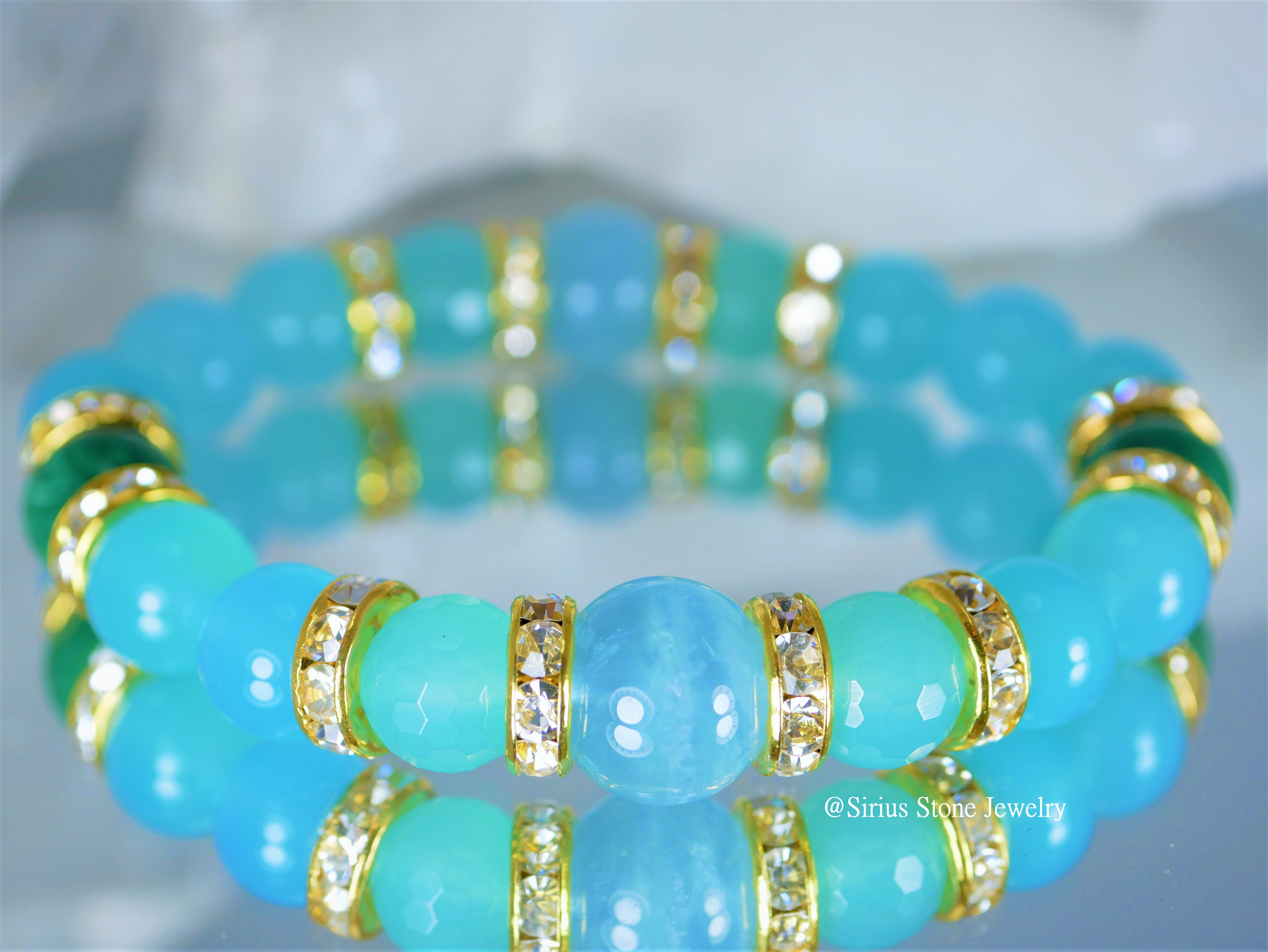 シーブルーカルセドニー｜シリウスストーンジュエリー