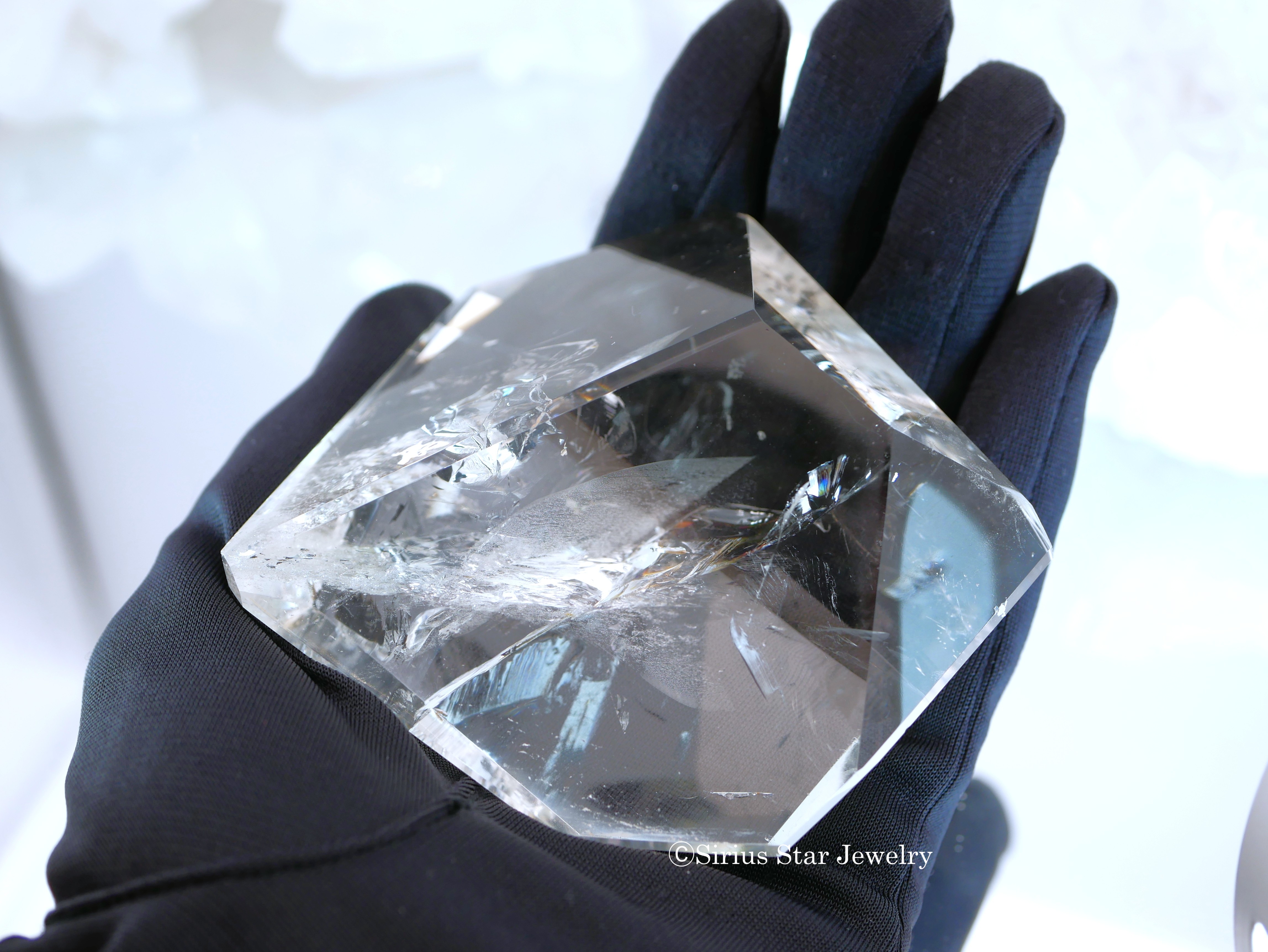 レムリアン水晶クリスタルカット　ラージサイズ