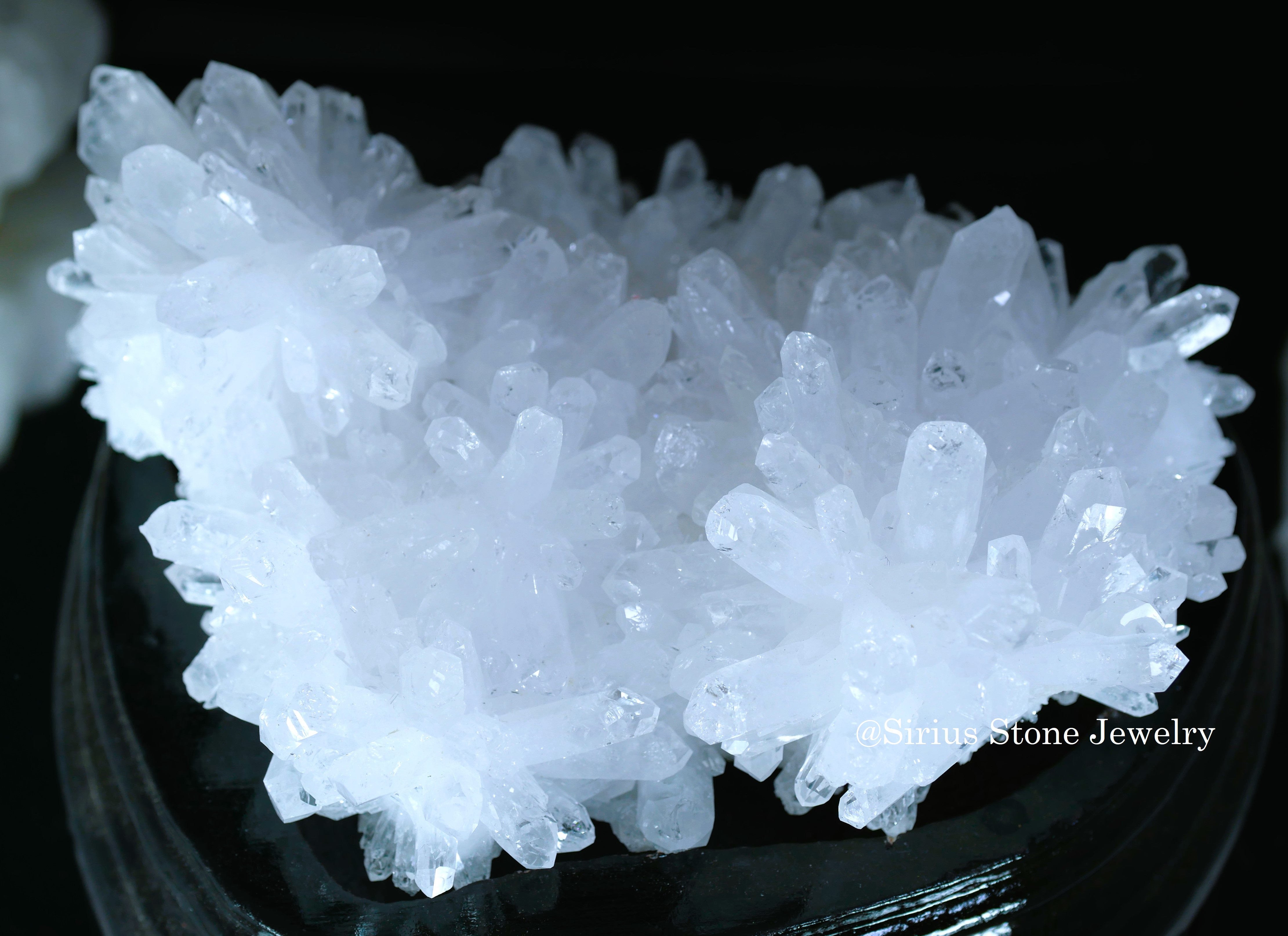 菊花水晶クラスター　