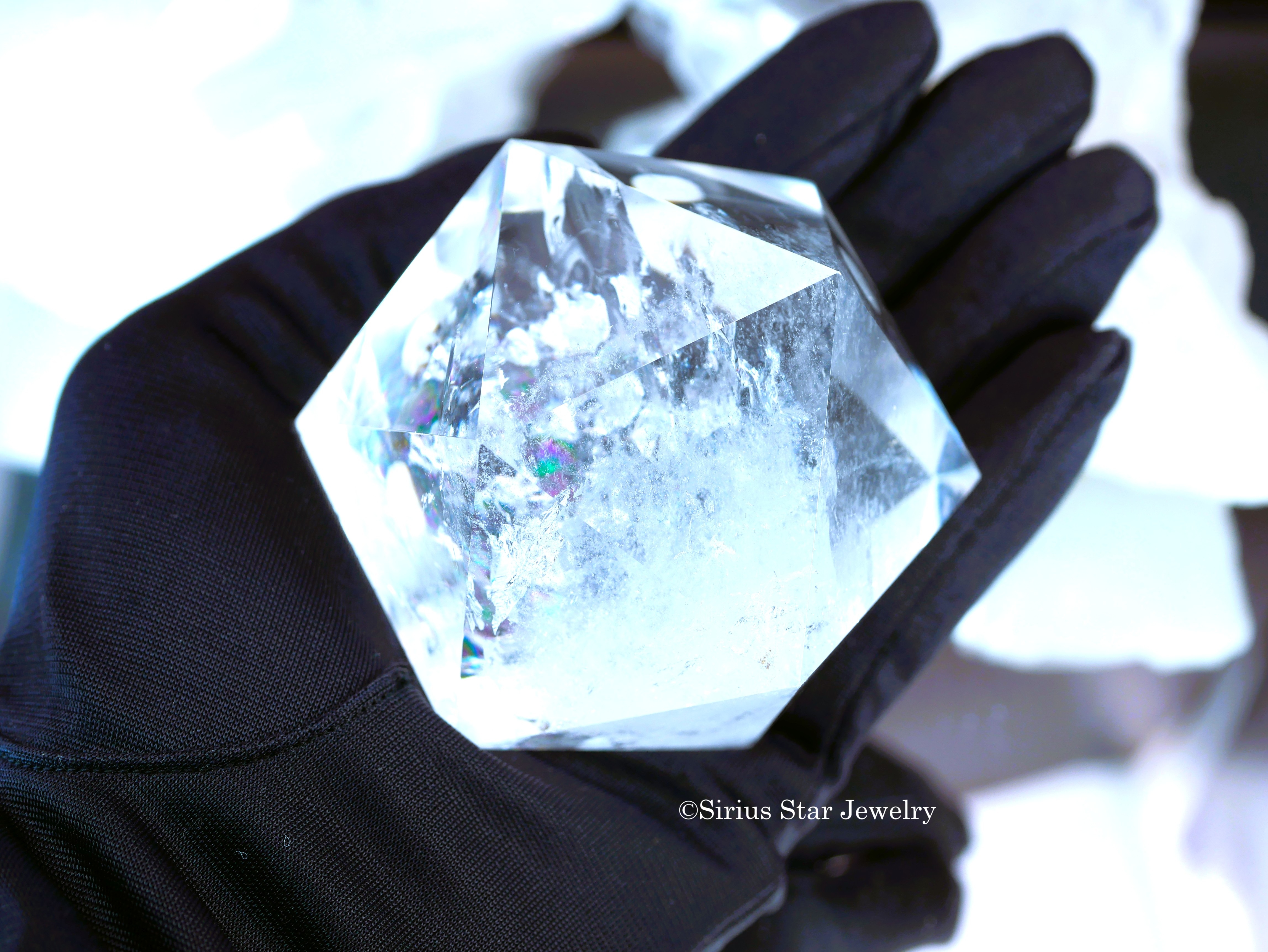 【シリウスレムリアン水晶20面体】　ラージサイズ