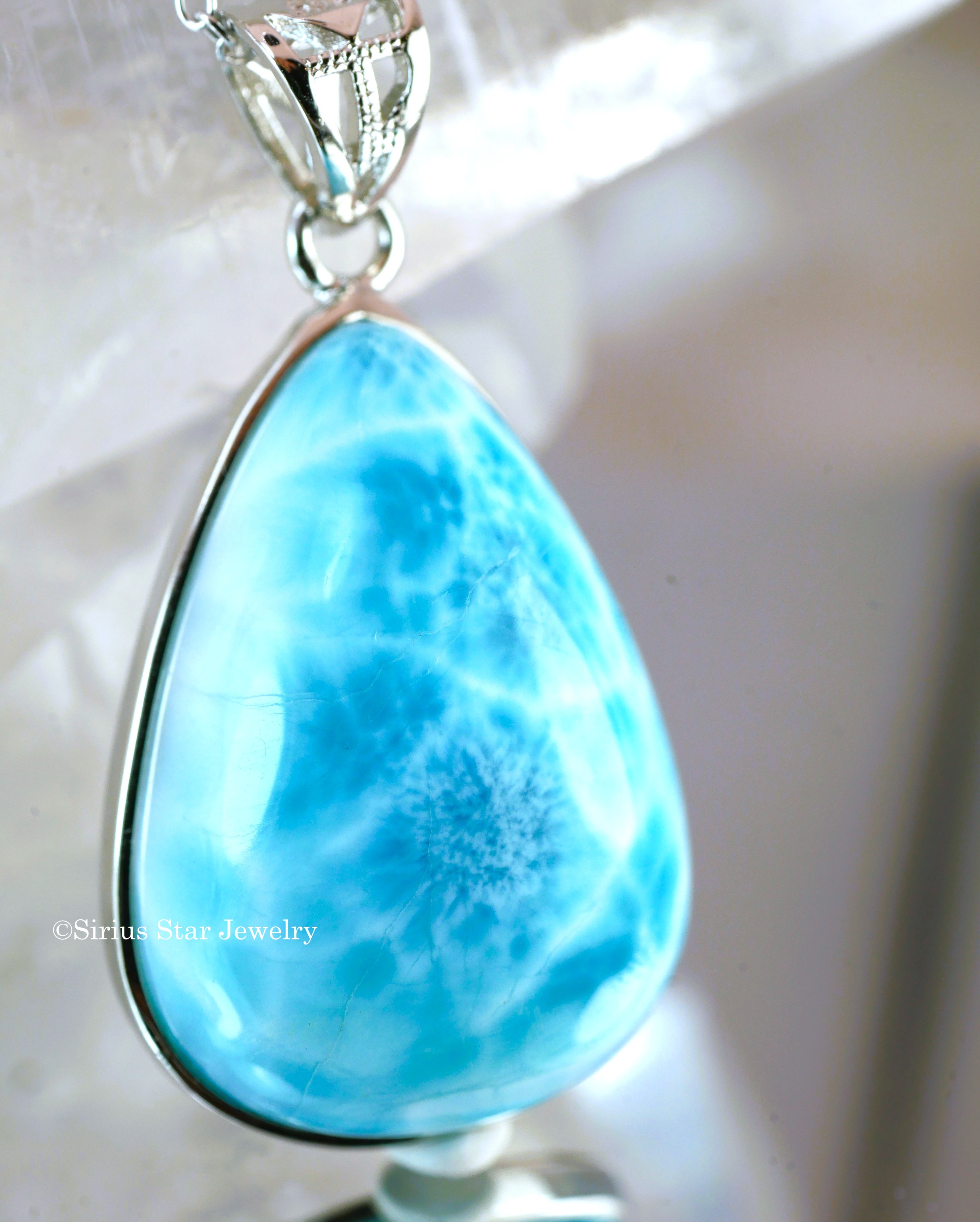 愛と奇跡のラリマーペンダント（7A）