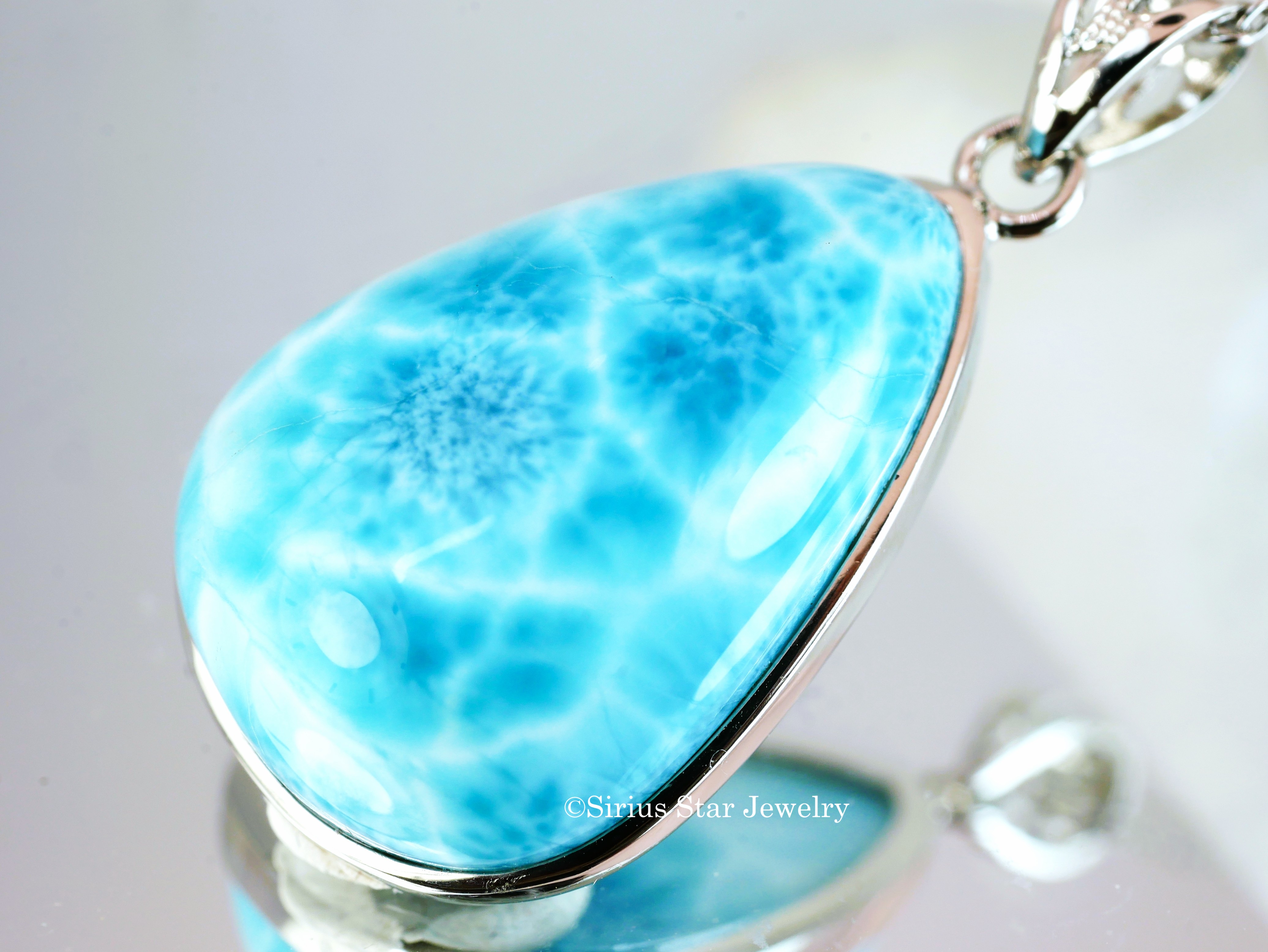 愛と奇跡のラリマーペンダント（7A）　