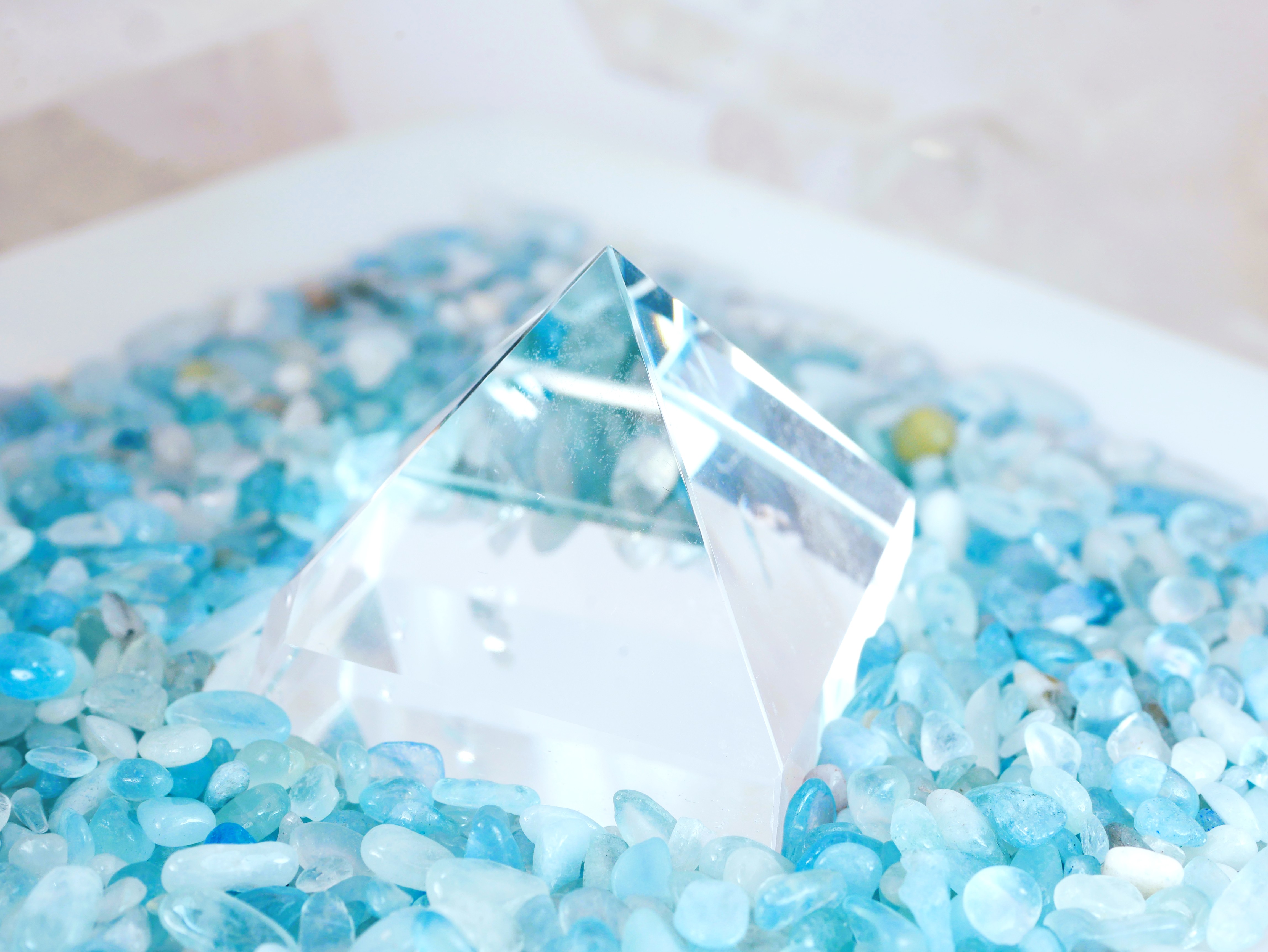 ピラミッドエナジープレート/スモール【アクアマリンヴァージョン】